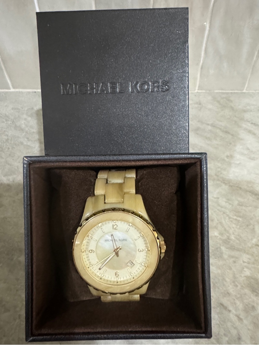 Michael Kors Gold-Tone Analog Watch